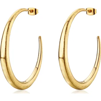 Módní doplněk S'Agapõ Moderní pozlacené kruhové náušnice Chunky SHK121 + 2 měsíce na vrácení zboží