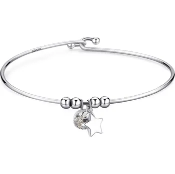 Náramek S'Agapõ Pevný ocelový náramek s krystalem Lucky Light SKT31 + 2 měsíce na vrácení zboží