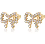 S'Agapõ Ocelové náušnice mašličky s krystaly Twinkle SWN24 + 2 měsíce na vrácení zboží