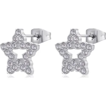 Módní doplněk S'Agapõ Ocelové náušnice s krystaly Hvězda Twinkle SWN25 + 2 měsíce na vrácení zboží