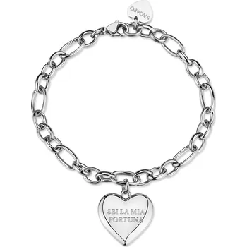 Náramek S'Agapõ Slušivý náramek s přívěskem Srdce Be My Always SBM92 + 2 měsíce na vrácení zboží