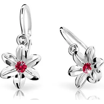 Náušnice Cutie Jewellery Dětské náušnice z bílého zlata C1993-10-X-2 červená + 2 měsíce na vrácení zboží