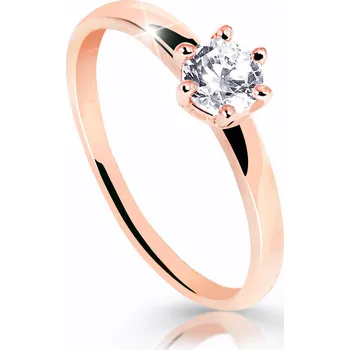 Prsten Cutie Jewellery Úchvatný třpytivý prsten z růžového zlata Z6485-10-X-4 62 mm + 2 měsíce na vrácení zboží