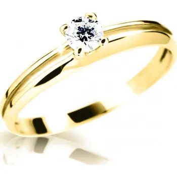 Prsten Cutie Diamonds Zásnubní prsten ze žlutého zlata s diamantem DZ6880-1272-10-X-1 66 mm + 2 měsíce na vrácení zboží