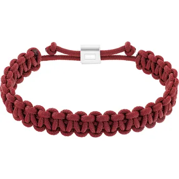Šperk Tommy Hilfiger Červený paracord náramek Braided 2790494 + 2 měsíce na vrácení zboží