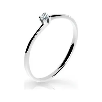 Prsten Cutie Diamonds Třpytivý prsten z bílého zlata s diamantem DZ6717-2943-10-X-2 58 mm + 2 měsíce na vrácení zboží