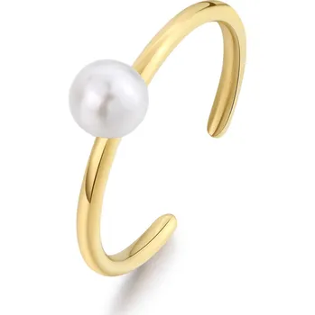 Módní doplněk S'Agapõ Pozlacený otevřený prsten s umělou perlou Wisdom SWI32 + 2 měsíce na vrácení zboží
