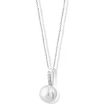 Cutie Jewellery Exkluzivní přívěsek z bílého zlata s pravou perlou a zirkony Z6309-3166-40-10-X-2 + 2 měsíce na vrácení zboží