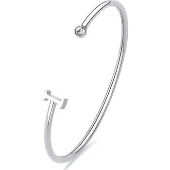 Náramek S'Agapõ Otevřený pevný náramek s písmenem I Click SCK220 + 2 měsíce na vrácení zboží