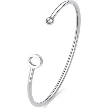 Náramek S'Agapõ Otevřený pevný náramek s písmenem O Click SCK226 + 2 měsíce na vrácení zboží