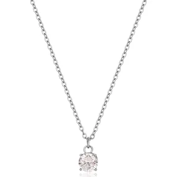 Módní doplněk S'Agapõ Nadčasový ocelový náhrdelník s kubickým zirkonem Dazzly SDZ03 + 2 měsíce na vrácení zboží