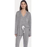 GUASCH Dámské pyžamo SALMA, Šedá, V dárkovém boxu, Viskóza 70% / Polyester 25% / Elastan 5%, Dlouhý rukáv - vel. L