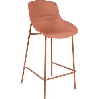 Barová židle Somcasa Červená plastová barová židle Fabian 66 cm