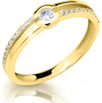 Prsten Cutie Jewellery Okouzlující prsten ze žlutého zlata se zirkony Z6808-2543-10-X-1 49 mm + 2 měsíce na vrácení zboží