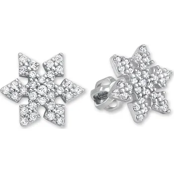 Náušnice Soliter Krásné náušnice z bílého zlata Vločka 239 001 00810 07 + 2 měsíce na vrácení zboží