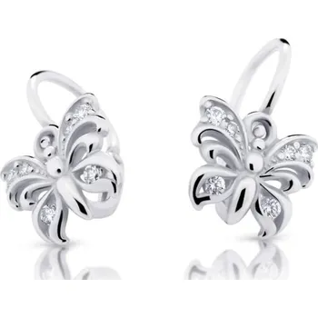 Náušnice Cutie Diamonds Dětské náušnice z bílého zlata Motýlci s brilianty DC2226-10-00-X-2 + 2 měsíce na vrácení zboží