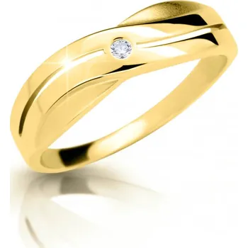 Prsten Cutie Diamonds Krásný prsten ze žlutého zlata s briliantem DZ6865-1562-10-X-1 63 mm + 2 měsíce na vrácení zboží