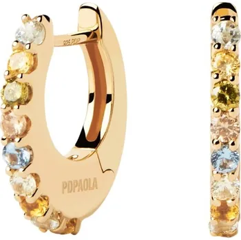 Šperk PDPAOLA Nadčasové pozlacené náušnice se třpytivými zirkony Vivi Gold AR01-B90-U + 2 měsíce na vrácení zboží