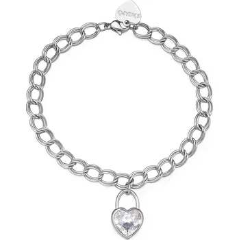 Náramek S'Agapõ Výrazný ocelový náramek se srdíčkem My love SYL27 + 2 měsíce na vrácení zboží