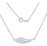 Silvego Stříbrný náhrdelník Andělské křídlo SMJN13FC4ZT + 2 měsíce na vrácení zboží