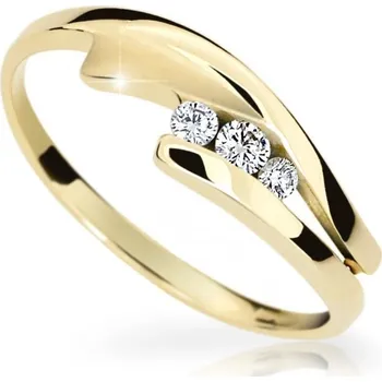 Prsten Cutie Jewellery Prsten ze žlutého zlata se zirkony Z6883-1750-10-X-1 62 mm + 2 měsíce na vrácení zboží