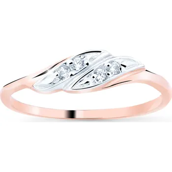 Prsten Cutie Jewellery Půvabný prsten z růžového zlata se zirkony Z8021–10-X-4 48 mm + 2 měsíce na vrácení zboží