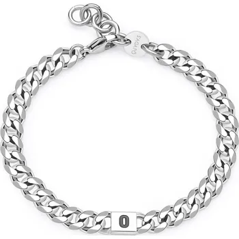 Módní doplněk S'Agapõ Pánský ocelový náramek s písmenem O Monogram SMG25 + 2 měsíce na vrácení zboží