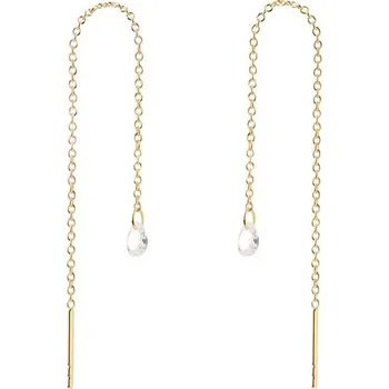 Šperk PDPAOLA Půvabné pozlacené náušnice ze stříbra s řetízky Waterfall Essentials AR01-876-U + 2 měsíce na vrácení zboží