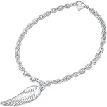 Silvego Jemný ocelový náramek s přívěskem Andělské křídlo KMMB69550 + 2 měsíce na vrácení zboží