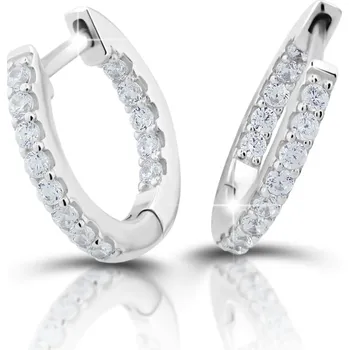 Náušnice Modesi Půvabné stříbrné kruhové náušnice M23078 + 2 měsíce na vrácení zboží