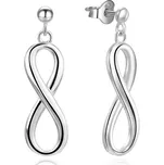 Beneto Originální stříbrné náušnice Nekonečno AGUP3342 + 2 měsíce na vrácení zboží