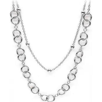Módní doplněk Pierre Lannier Výrazný ocelový dvojitý náhrdelník Seduction BJ02A9101 + 2 měsíce na vrácení zboží
