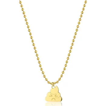 Módní doplněk S'Agapõ Originální pozlacený náhrdelník Hovínko Smile SSM009 + 2 měsíce na vrácení zboží