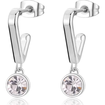 Módní doplněk S'Agapõ Slušivé visací náušnice s krystaly Luce SCE35 + 2 měsíce na vrácení zboží