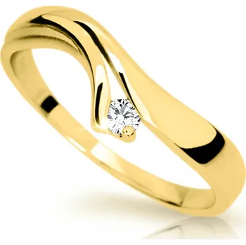 Prsten Cutie Diamonds Jemný prsten ze žlutého zlata s diamanty DZ6886-1853-10-X-1 48 mm + 2 měsíce na vrácení zboží