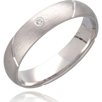 Prsten MOISS Broušený stříbrný prsten s čirým zirkonem RL000161-P 48 mm + 2 měsíce na vrácení zboží