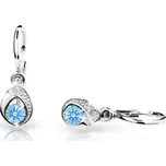 Cutie Jewellery Dětské náušnice z bílého zlata C1898-10-X-2 světle modrá + 2 měsíce na vrácení zboží
