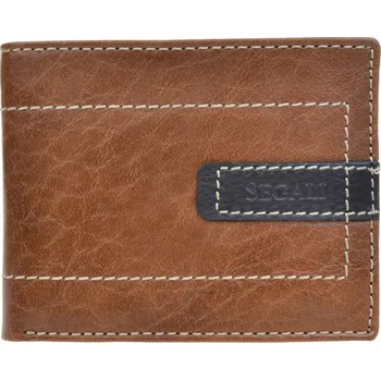 Peněženka SEGALI Pánská kožená peněženka 70078 lt. cognac + 2 měsíce na vrácení zboží