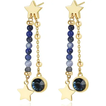 Módní doplněk S`Agapõ Dlouhé ocelové náušnice Aurora SAR20 + 2 měsíce na vrácení zboží