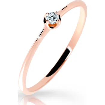 Prsten Cutie Diamonds Jemný prsten z růžového zlata s briliantem DZ6729-2931-00-X-4 56 mm + 2 měsíce na vrácení zboží