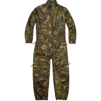 Ochranné vybavení na lov a střelbu BRANDIT Kombinéza PILOT celorozepínací přední zipy WOODLAND
