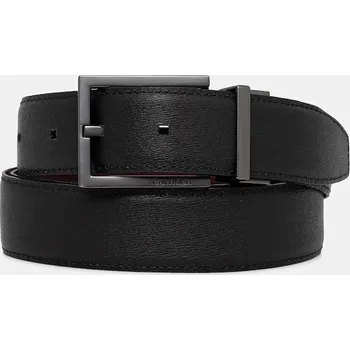 Opasek Oboustranný kožený pásek Calvin Klein LV04D7045G černá 99X, vel. 115