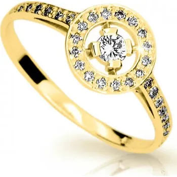 Prsten Cutie Diamonds Nádherný prsten ze žlutého zlata s diamanty DZ6870-1990-10-X-1 48 mm + 2 měsíce na vrácení zboží