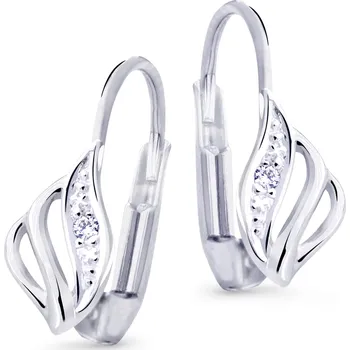 Náušnice Cutie Diamonds Luxusní náušnice z bílého zlata s brilianty DZ8024-L-55-00-X-2 + 2 měsíce na vrácení zboží