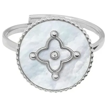 Prsten Pierre Lannier Nastavitelný ocelový prsten s perletí Tallia BJ24A3111 + 2 měsíce na vrácení zboží