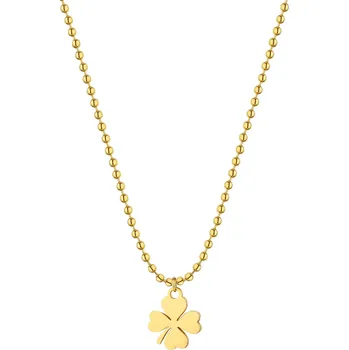 Módní doplněk S'Agapõ Oblíbený pozlacený náhrdelník se čtyřlístkem Smile SSM006 + 2 měsíce na vrácení zboží