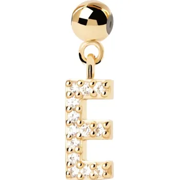 Šperk PDPAOLA Pozlacený přívěsek "E" Charms CH01-054-U + 2 měsíce na vrácení zboží