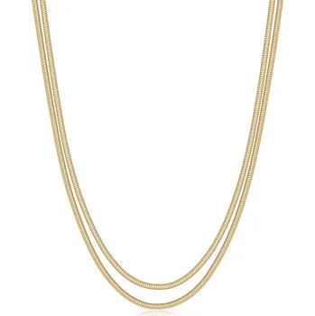 Módní doplněk S'Agapõ Dvojitý pozlacený náhrdelník Hádek Chunky SHK111 + 2 měsíce na vrácení zboží