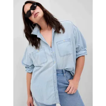 Dámská košile Dámská chambray oversize košile big shirt GAP XS