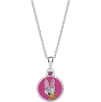 Módní doplněk Disney Půvabný stříbrný náhrdelník Daisy Duck CS00026SRPL-P (řetízek, přívěsek) + 2 měsíce na vrácení zboží